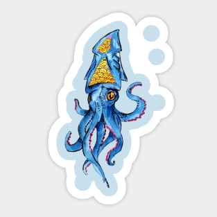 Blue octopus Sticker